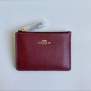 Coach Mini ID Case (Wine)